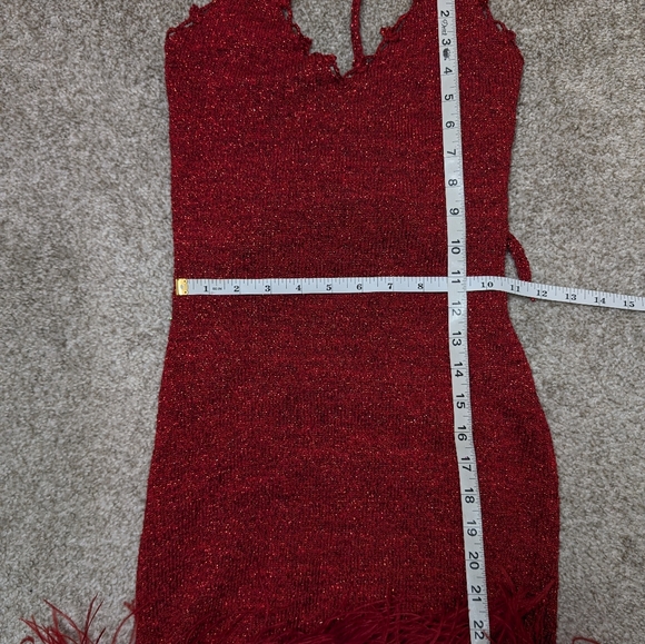 Vintage feather handmade dress - Picture 7 of 10